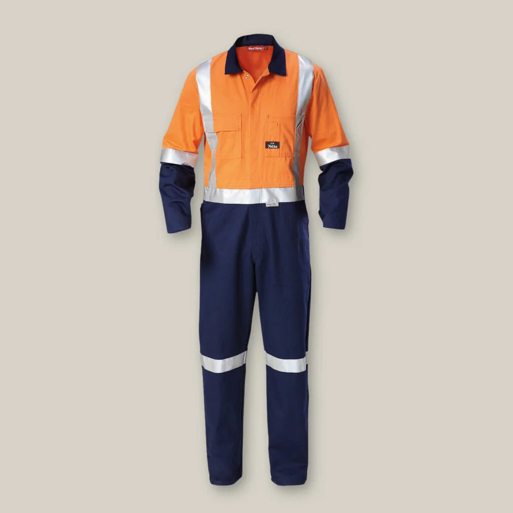 Southlink-HI-VIS 2TONE TAPED COTTON DRILL COVERALL-Y00262